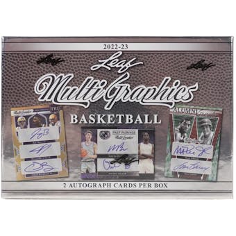 2022/23 Leaf Multigraphics Basketball Hobby 10-Box Case - Two-Bros 20 Spot Random Card Break #2