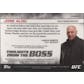 2012 Topps UFC Finest MMA #TFDB-AW Jose Aldo / Dana White Thoughts from the Boss Auto #24/25