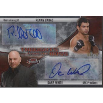 2013 Topps UFC Finest MMA #TFDA-RB Renan Barao / Dana White Thoughts from the Boss Auto #24/25