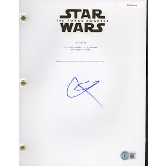 JJ Abrams Signed Star Wars The Force Awakens Full Movie Script Auto Beckett BAS COA