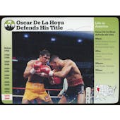 Osca De La Hoya Autographed Grolier Story Card JSA AB84300 (Reed Buy)