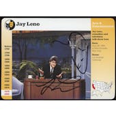 Jay Leno Autographed Grolier Story Card JSA AB84297 (Reed Buy)
