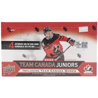 2022/23 Upper Deck Team Canada Juniors Hockey Hobby Box