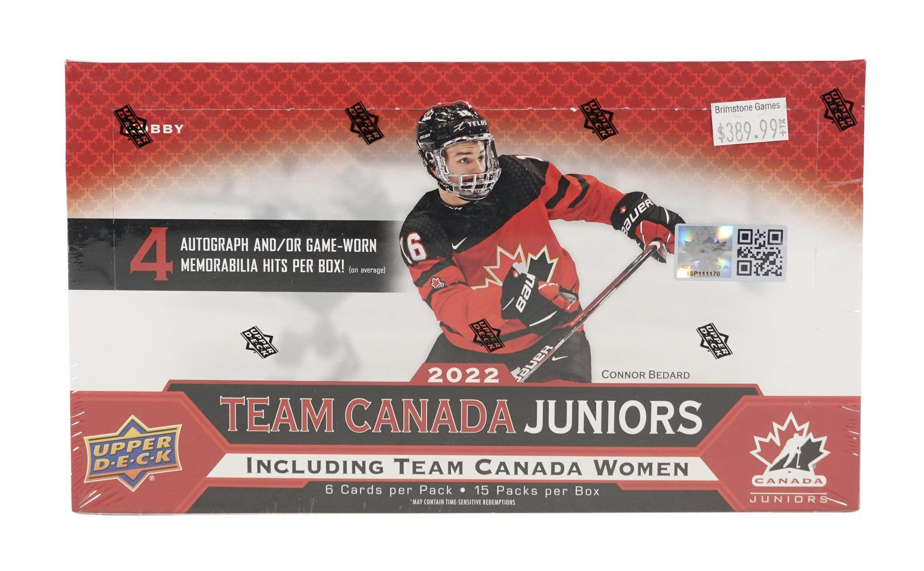 2023 Upper Deck Team Canada Juniors Checklist, Set Info, Boxes