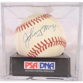 Johnny Mize Autographed MLB Baseball PSA/DNA 7 0954 (Reed Buy)
