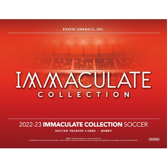2022/23 Panini Immaculate Soccer Hobby 6-Box Case (Presell)