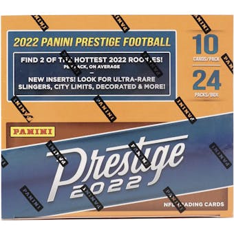 2022 Panini Prestige Football Retail 24-Pack Box