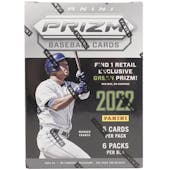 2022 Panini Prizm Baseball 6-Pack Blaster Box (Lot of 6)