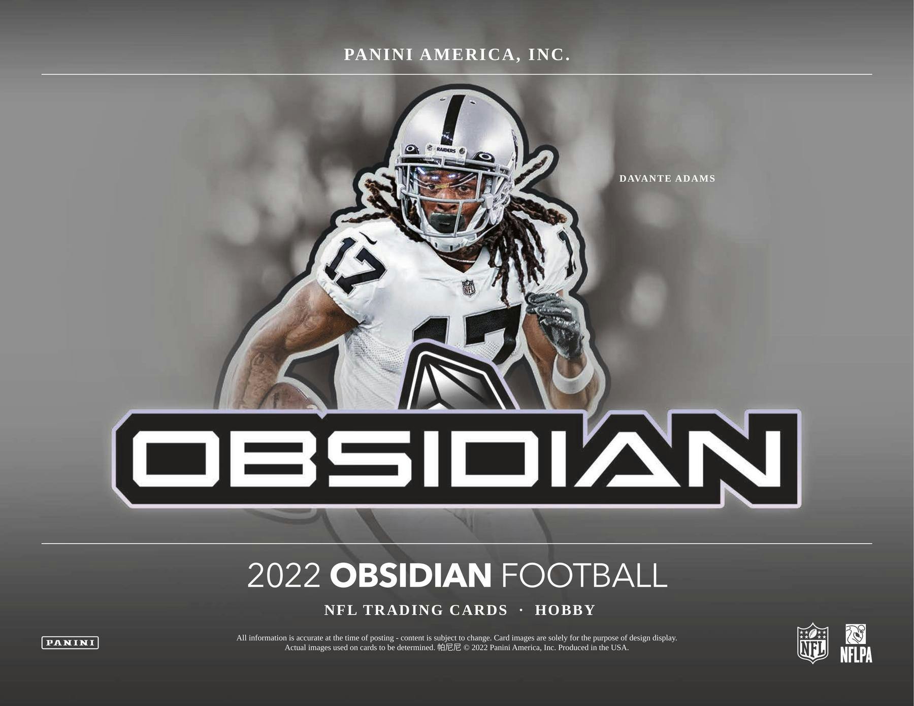 2022 Panini Obsidian Football Hobby Box DA Card World