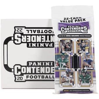2022 Panini Contenders Football Jumbo Value 12-Pack Box (Emerald Parallels!)