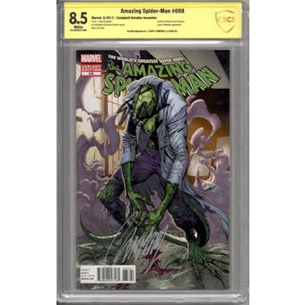 Amazing Spider-Man #688 Campbell Retailer Incentive Variant CBCS 8.5 Signed by Stan Lee & J. Scott Campbell