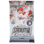 2022 Topps Stadium Club Chrome Baseball Hobby Pack