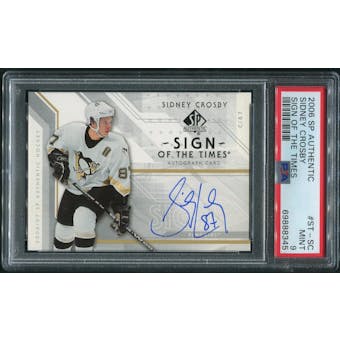 2006/07 SP Authentic Hockey #STSC Sidney Crosby Sign of the Times Auto PSA 9 (MINT)