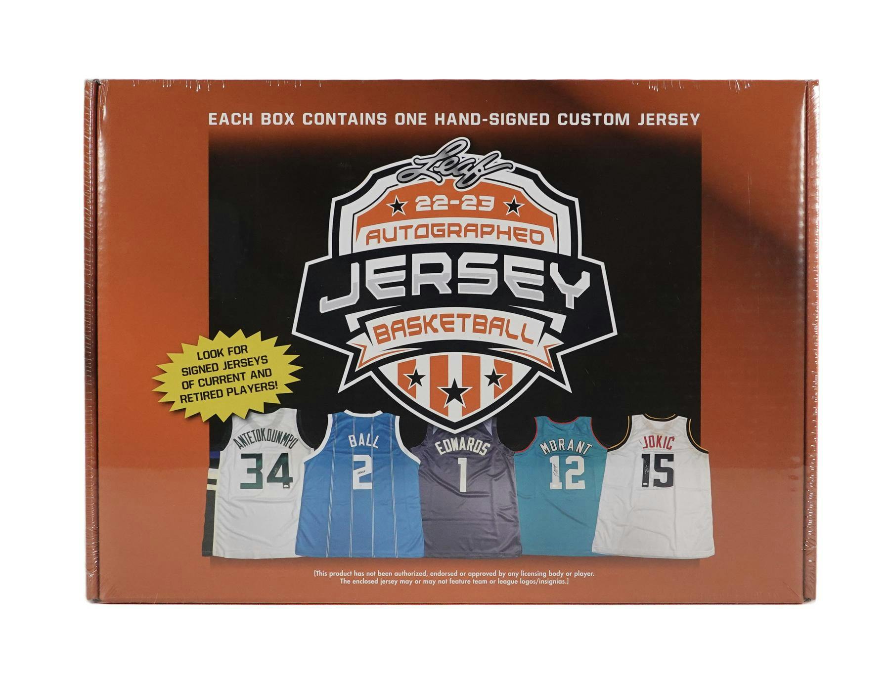 2022-23 Leaf Autographed Basketball Jersey Box