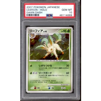 Pokemon Majestic Dawn Dash Japanese 1st Edition Leafeon DPBP#158 PSA 10 GEM MINT