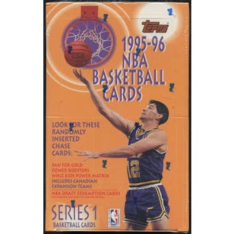 1995/96 Topps Series 1 Basketball Retail Box
