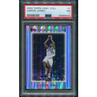 2003/04 Topps Contemporary Collection Basketball #1 LeBron James Rookie PSA 7 (NM)