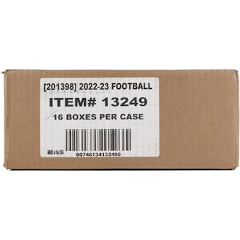 2022 Panini Clearly Donruss Football Hobby 16-Box Case