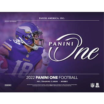 2022 Panini One Football Hobby 20-Box Case (Presell)