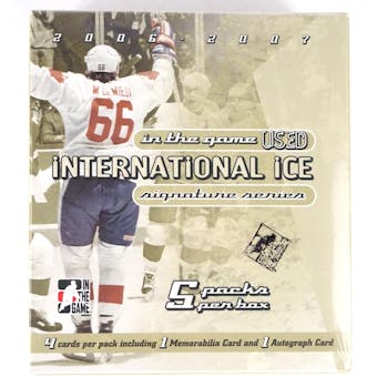 2006/07 ITG International Ice Signature Series Hockey Hobby Box (Reed Buy)