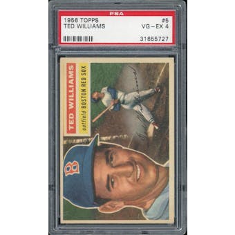 1956 Topps #5 Ted Williams WB PSA 4 *5727 (Reed Buy)