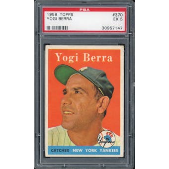 1958 Topps #370 Yogi Berra PSA 5 *7147 (Reed Buy)