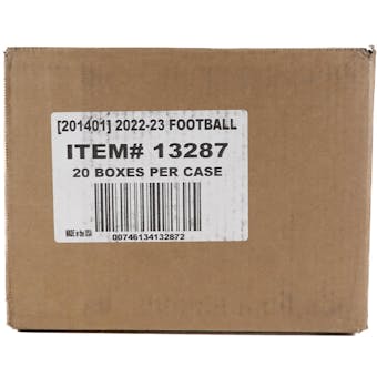 2022 Panini Contenders Optic Football Hobby 20-Box Case