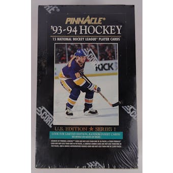 1993/94 Pinnacle Series 1 US Hockey Hobby Box (Reed Buy)
