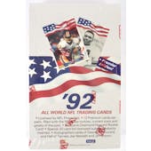 1992 All World American Football Wax Box (Reed Buy)