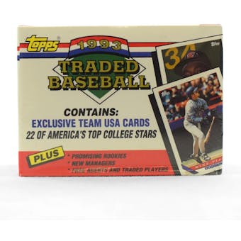1993 Topps Traded & Rookies Baseball Factory Set