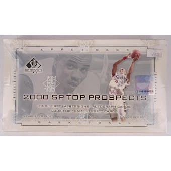 2000/01 SP Top Prospects Basketball Hobby Box (Reed Buy)