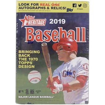 2019 Topps Heritage Baseball 8-Pack Blaster Box