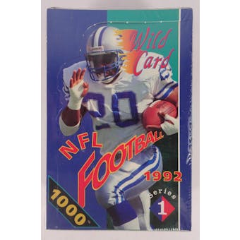 1992 Wild Card Series 1 Football Hobby Box (Reed Buy)