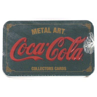 Coca Cola Metal Art Card Collection Factory Set Tin (Collect-A-Card 1994) (Reed Buy)