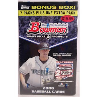2006 Bowman Draft Picks & Prospects Baseball Blaster Box (Reed Buy)