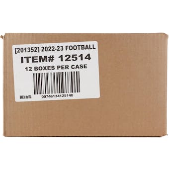 2022 Panini Donruss Optic Football Hobby 12-Box Case