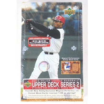 2003 Upper Deck Series 2 Baseball Hobby Box (Reed Buy)