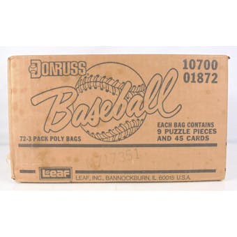 1987 Donruss Baseball Rack Case (Opened) (Reed Buy)