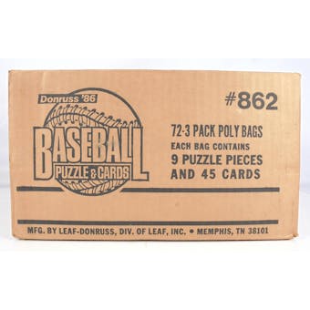 1986 Donruss Baseball Rack Case (Reed Buy)