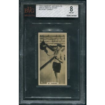 1926 Lambert and Butler Who's Who In Sport Boxing #3 Gene Tunney BGS 8 (NM-MT)