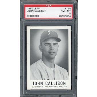 1960 Leaf #118 Johnny Callison PSA 8 *3634 (Reed Buy)