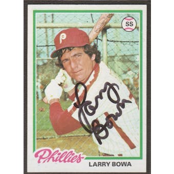 1978 Topps Baseball #90 Larry Bowa Signed in Person Auto