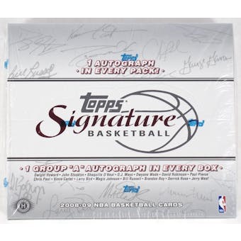 2008/09 Topps Signature Basketball Hobby Box (Reed Buy)