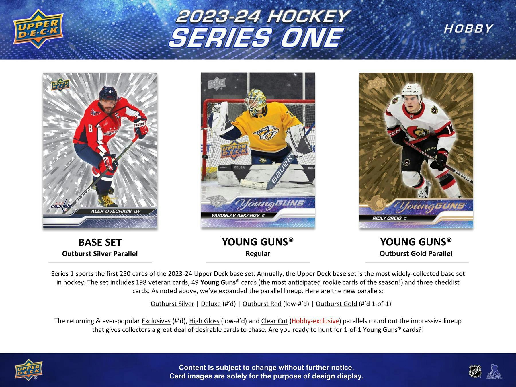 2023/24 Upper Deck Series 1 Hockey Hobby 12Box Case DA Card World