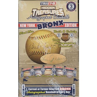 2009 TriStar Hidden Treasures New York Bronx Series 3 Baseball Hobby Box
