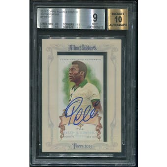 2013 Topps Allen and Ginter Soccer #P Pele Auto BGS 9 (MINT)