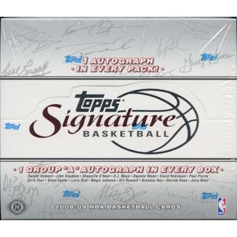 2008/09 Topps Signature Basketball Hobby Box