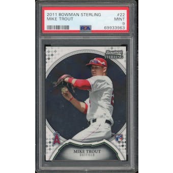 2011 Bowman Sterling #22 Mike Trout RC PSA 9 *3963 (Reed Buy)