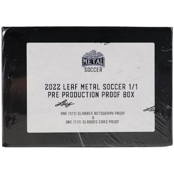 2022 Leaf Metal Soccer 1/1 Pre-Production Proof Box