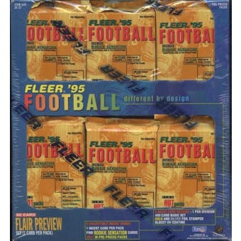 1995 Fleer Football Cello Prepriced Box (Reed Buy)